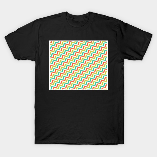 Zigzag Colorful pattern T-Shirt by TheArtism